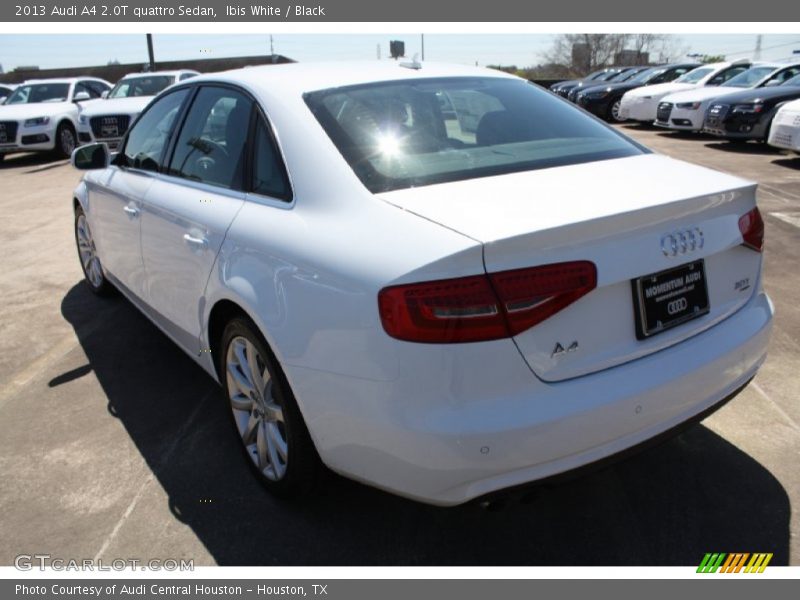 Ibis White / Black 2013 Audi A4 2.0T quattro Sedan