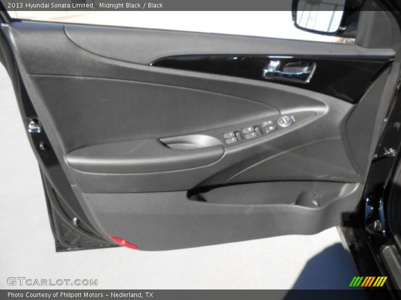 Midnight Black / Black 2013 Hyundai Sonata Limited