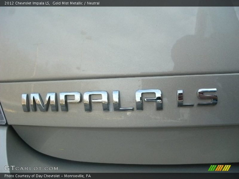 Gold Mist Metallic / Neutral 2012 Chevrolet Impala LS