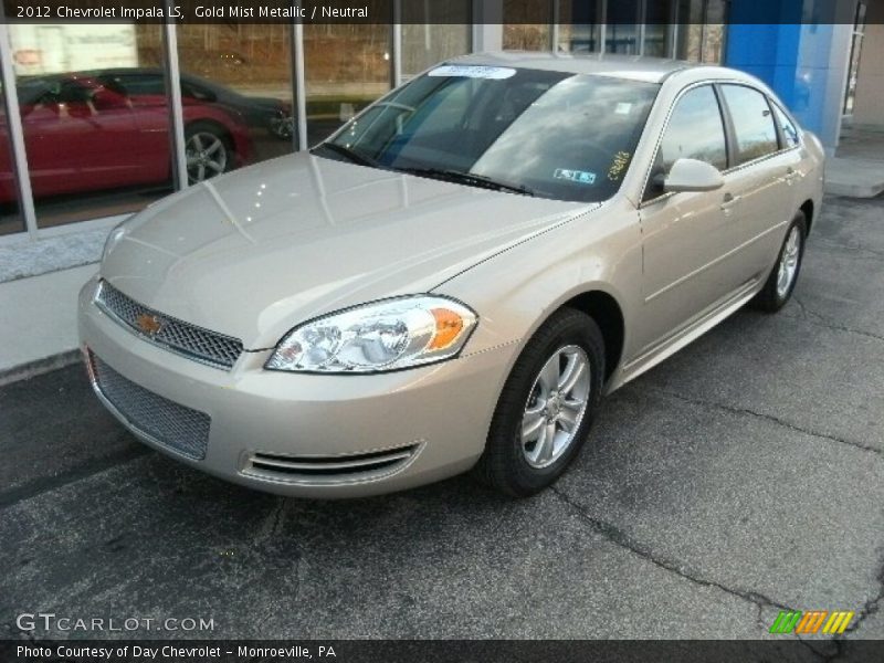 Gold Mist Metallic / Neutral 2012 Chevrolet Impala LS