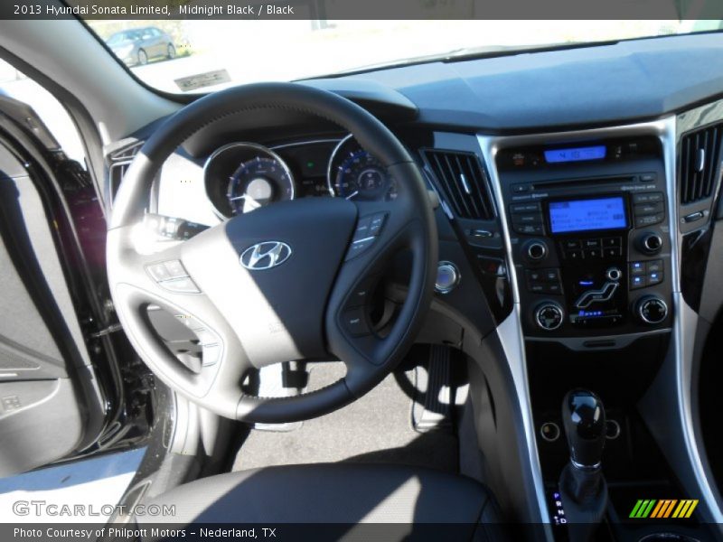 Midnight Black / Black 2013 Hyundai Sonata Limited