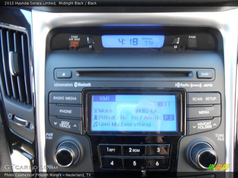 Midnight Black / Black 2013 Hyundai Sonata Limited