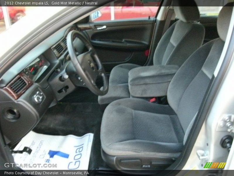 Gold Mist Metallic / Neutral 2012 Chevrolet Impala LS