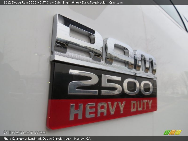 Bright White / Dark Slate/Medium Graystone 2012 Dodge Ram 2500 HD ST Crew Cab