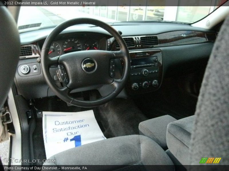 Gold Mist Metallic / Neutral 2012 Chevrolet Impala LS