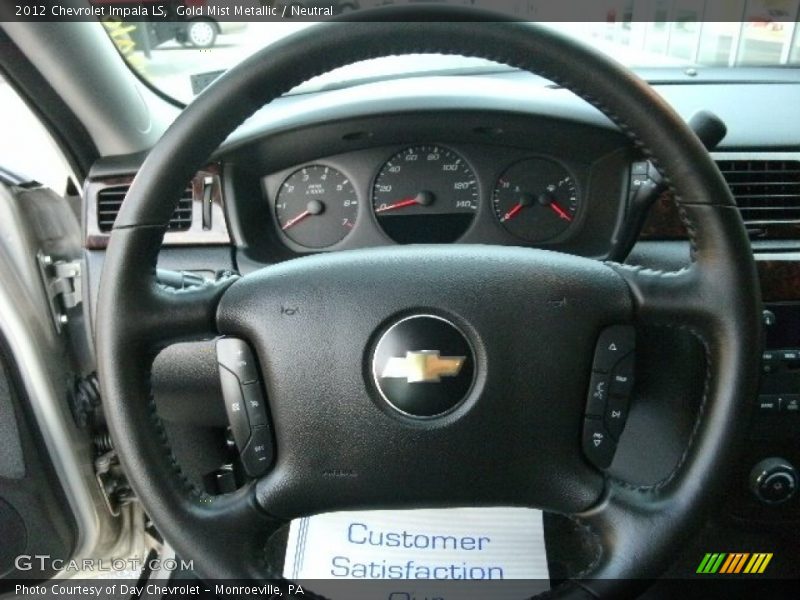 Gold Mist Metallic / Neutral 2012 Chevrolet Impala LS