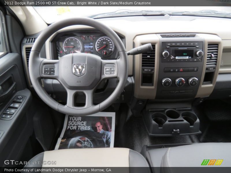 Bright White / Dark Slate/Medium Graystone 2012 Dodge Ram 2500 HD ST Crew Cab