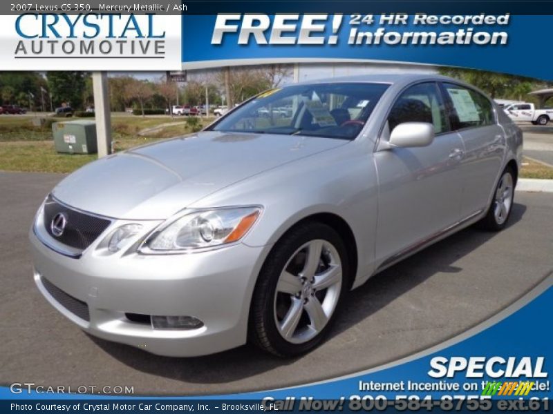 Mercury Metallic / Ash 2007 Lexus GS 350