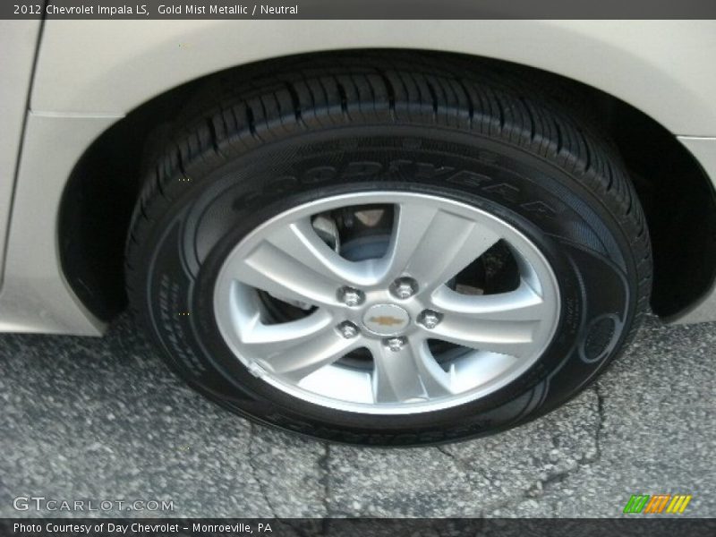 Gold Mist Metallic / Neutral 2012 Chevrolet Impala LS