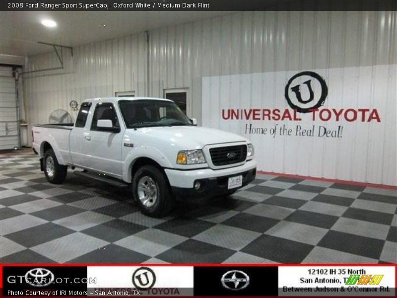Oxford White / Medium Dark Flint 2008 Ford Ranger Sport SuperCab