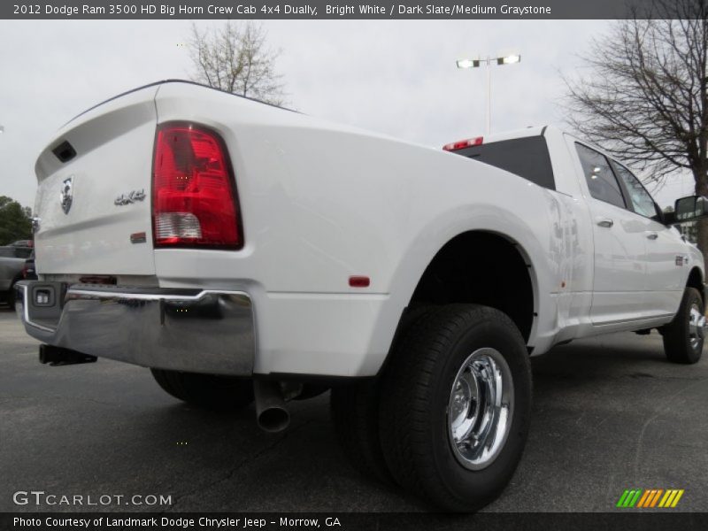 Bright White / Dark Slate/Medium Graystone 2012 Dodge Ram 3500 HD Big Horn Crew Cab 4x4 Dually