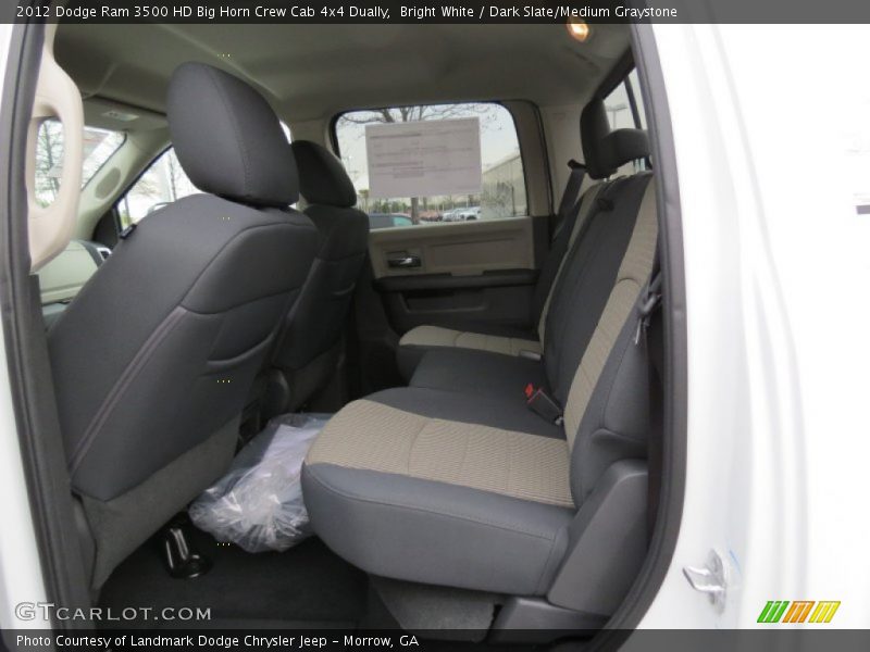 Bright White / Dark Slate/Medium Graystone 2012 Dodge Ram 3500 HD Big Horn Crew Cab 4x4 Dually