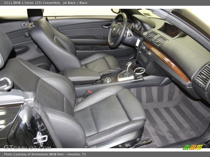  2011 1 Series 135i Convertible Black Interior