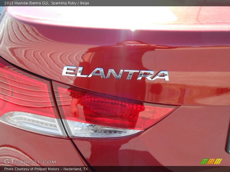Sparkling Ruby / Beige 2013 Hyundai Elantra GLS