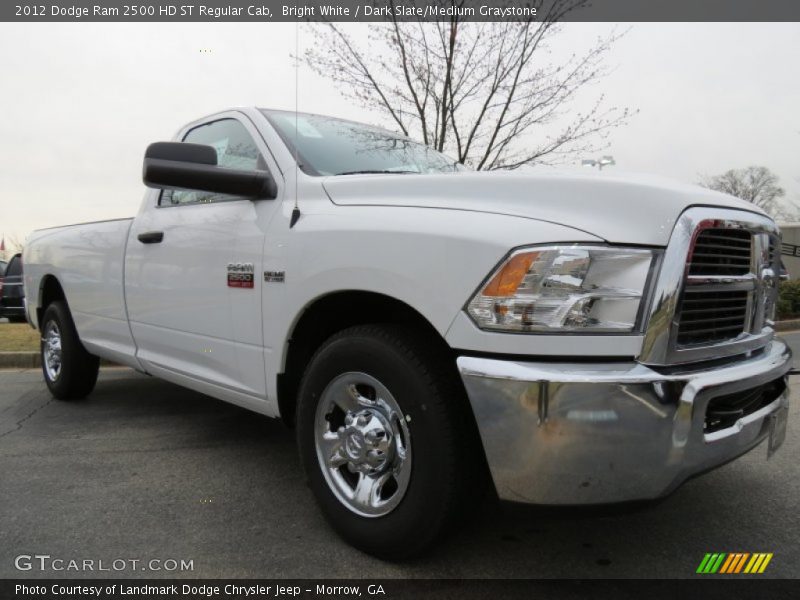 Bright White / Dark Slate/Medium Graystone 2012 Dodge Ram 2500 HD ST Regular Cab