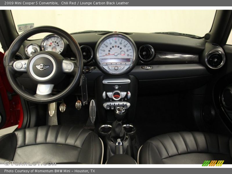 Chili Red / Lounge Carbon Black Leather 2009 Mini Cooper S Convertible