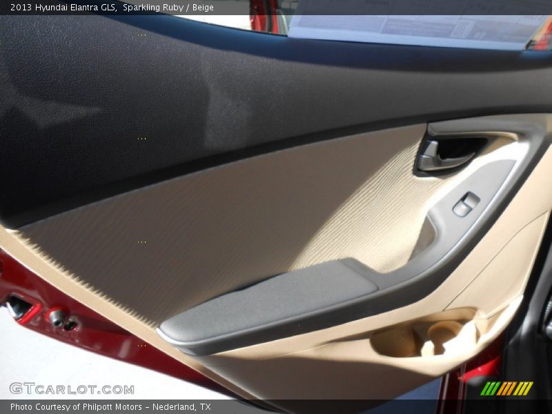 Sparkling Ruby / Beige 2013 Hyundai Elantra GLS