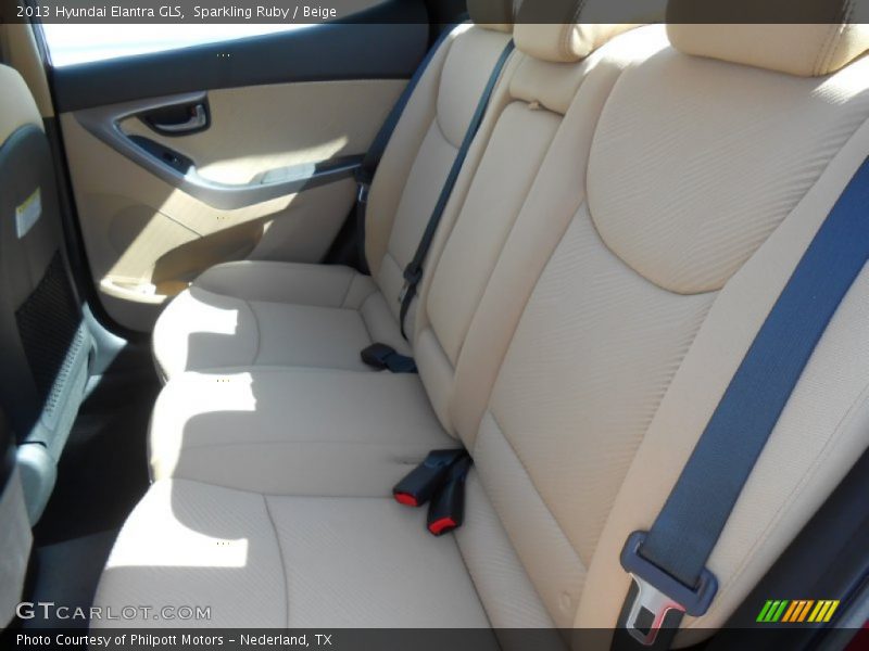 Sparkling Ruby / Beige 2013 Hyundai Elantra GLS