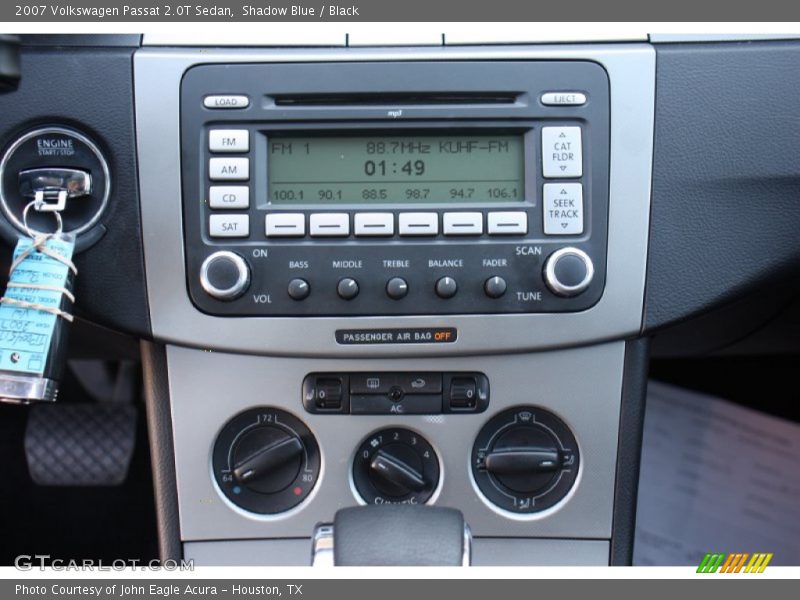 Shadow Blue / Black 2007 Volkswagen Passat 2.0T Sedan