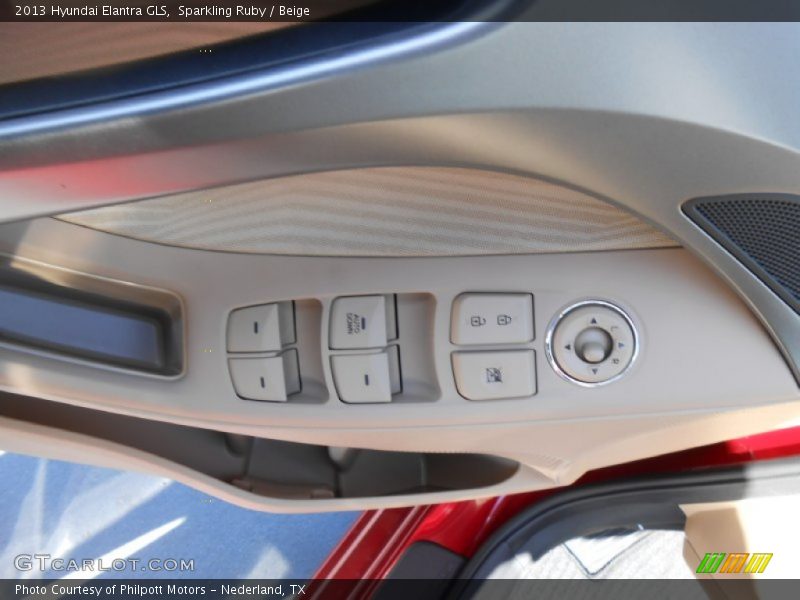 Sparkling Ruby / Beige 2013 Hyundai Elantra GLS