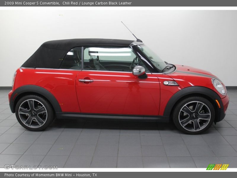 Chili Red / Lounge Carbon Black Leather 2009 Mini Cooper S Convertible