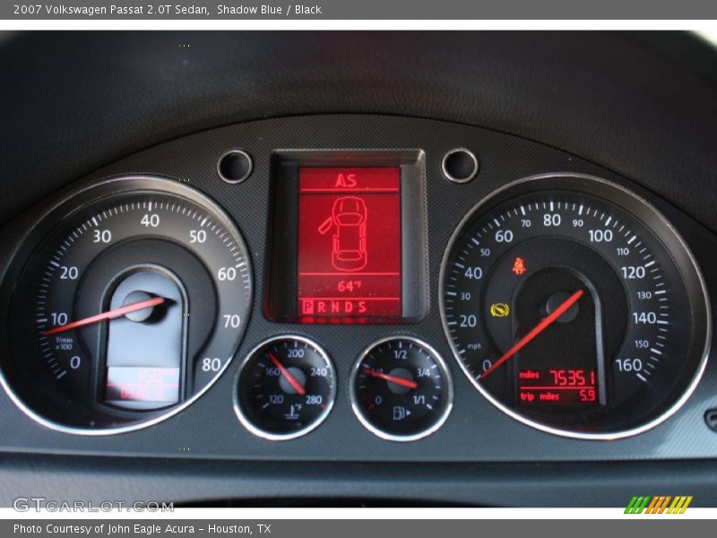 Shadow Blue / Black 2007 Volkswagen Passat 2.0T Sedan