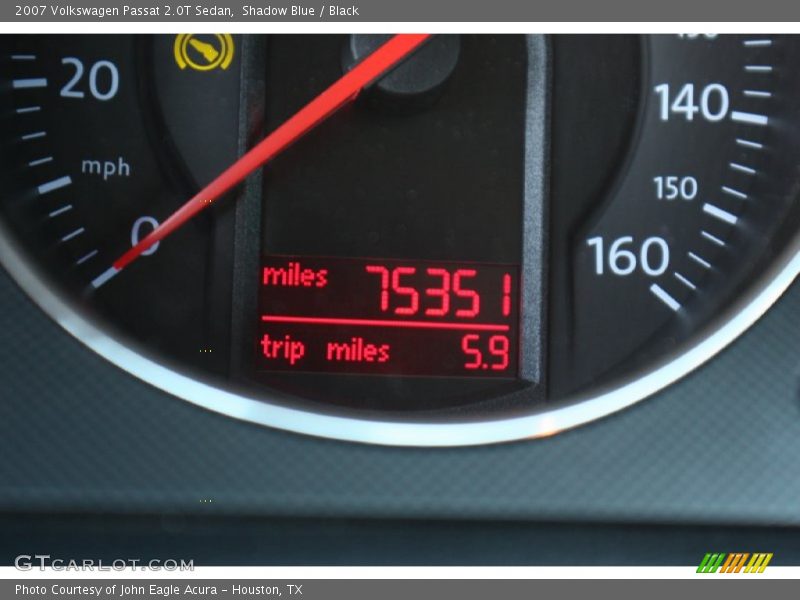 Shadow Blue / Black 2007 Volkswagen Passat 2.0T Sedan