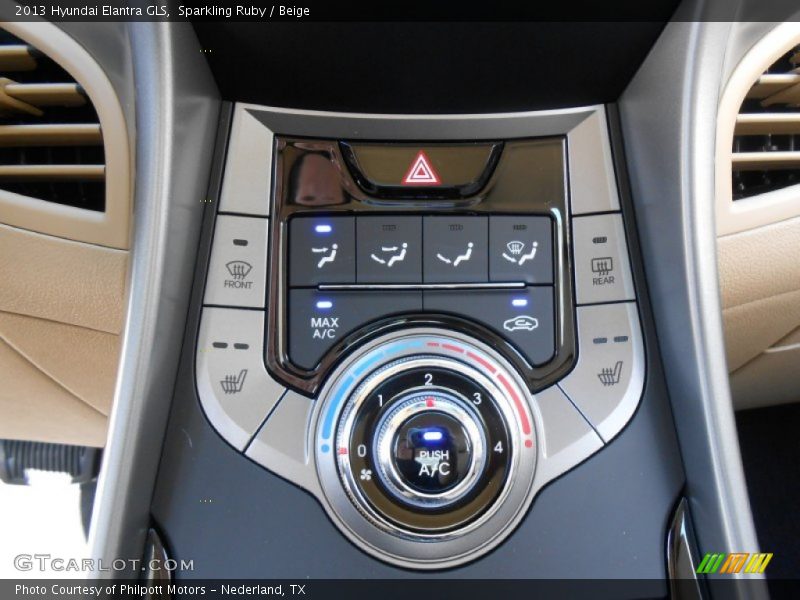 Sparkling Ruby / Beige 2013 Hyundai Elantra GLS