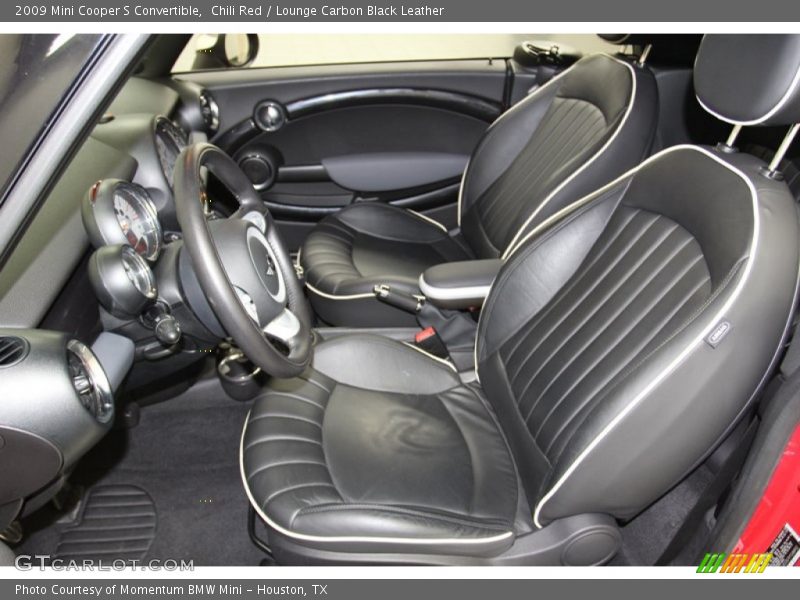 Front Seat of 2009 Cooper S Convertible