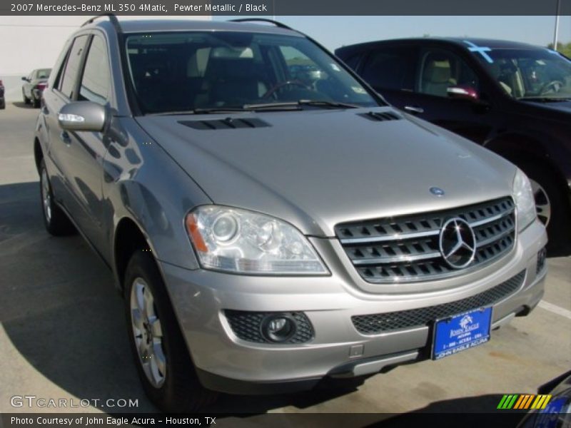 Pewter Metallic / Black 2007 Mercedes-Benz ML 350 4Matic
