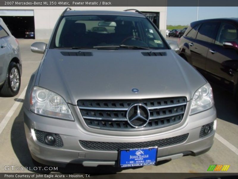 Pewter Metallic / Black 2007 Mercedes-Benz ML 350 4Matic