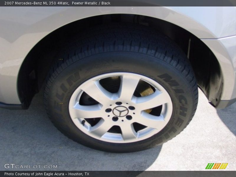 Pewter Metallic / Black 2007 Mercedes-Benz ML 350 4Matic