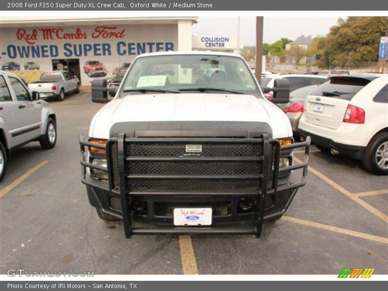 Oxford White / Medium Stone 2008 Ford F350 Super Duty XL Crew Cab
