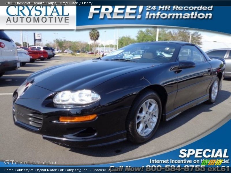 Onyx Black / Ebony 2000 Chevrolet Camaro Coupe