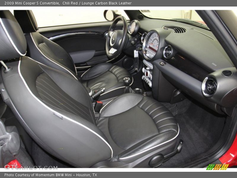 Front Seat of 2009 Cooper S Convertible