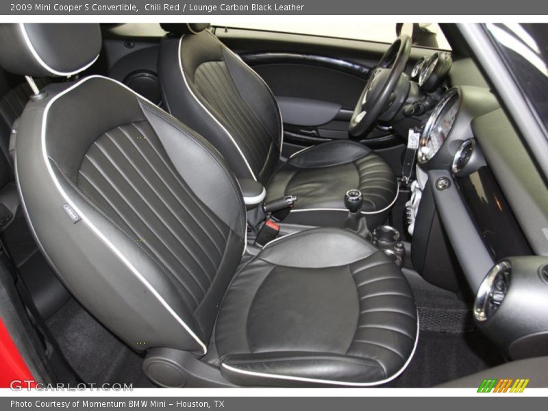 Front Seat of 2009 Cooper S Convertible