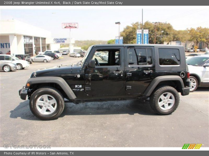 Black / Dark Slate Gray/Med Slate Gray 2008 Jeep Wrangler Unlimited X 4x4