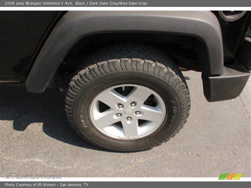 Black / Dark Slate Gray/Med Slate Gray 2008 Jeep Wrangler Unlimited X 4x4