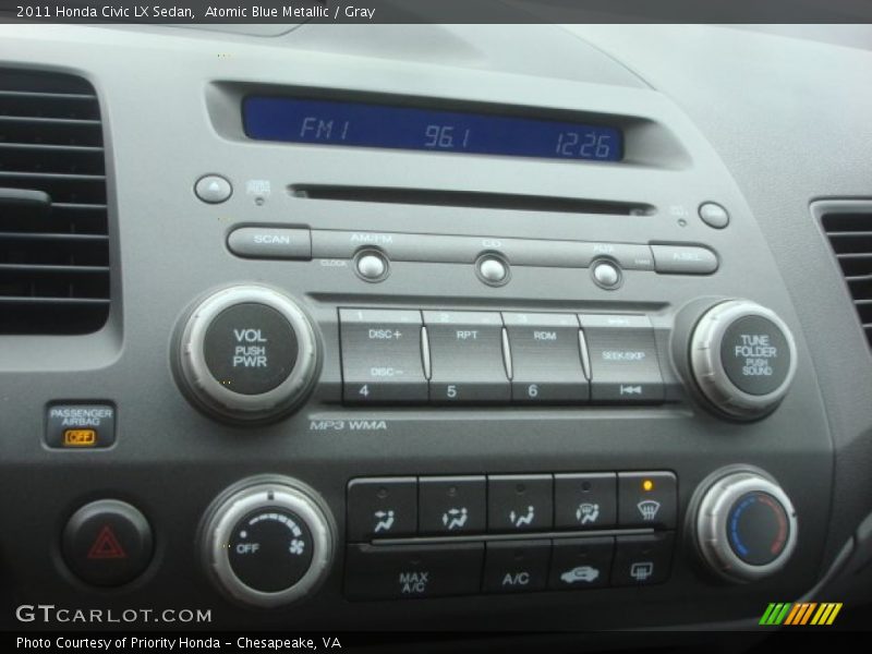Controls of 2011 Civic LX Sedan