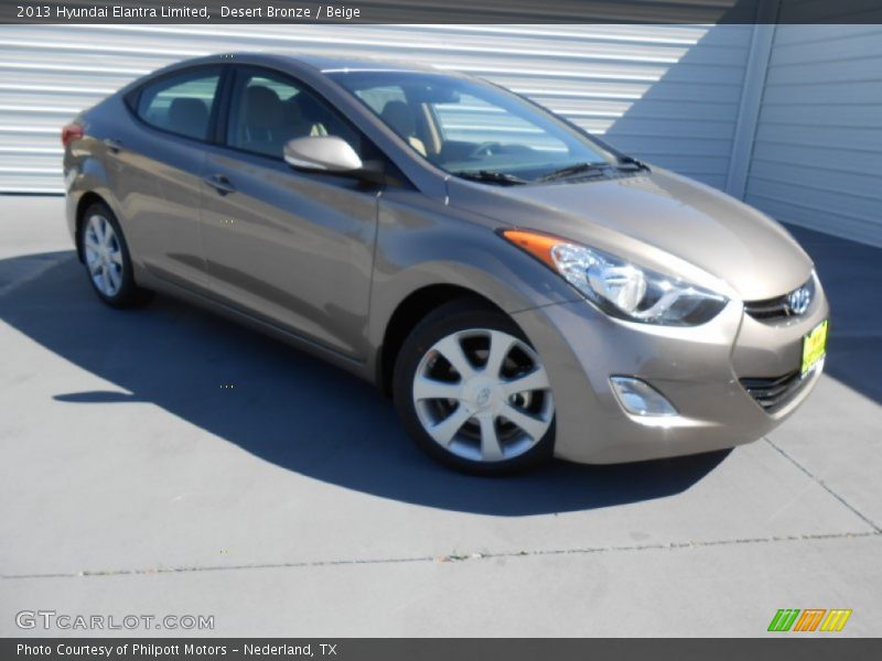 Desert Bronze / Beige 2013 Hyundai Elantra Limited