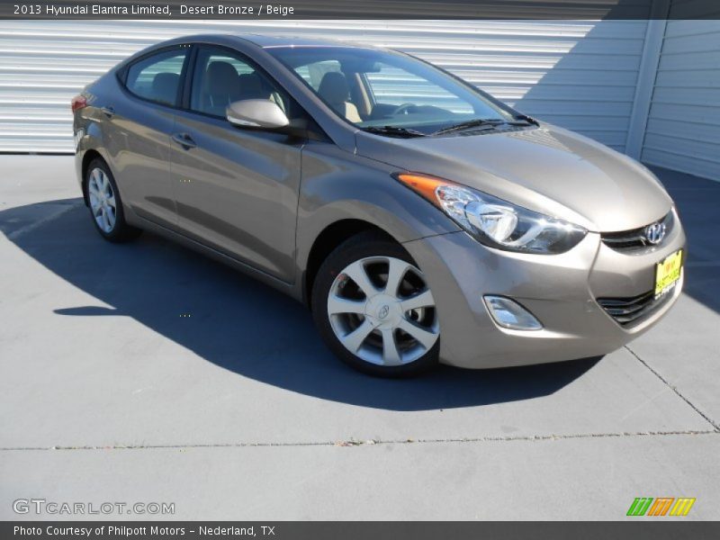 Desert Bronze / Beige 2013 Hyundai Elantra Limited