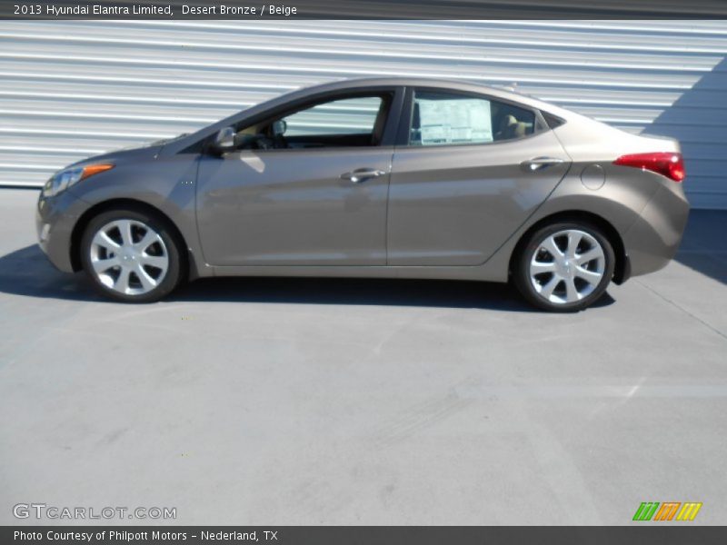 Desert Bronze / Beige 2013 Hyundai Elantra Limited