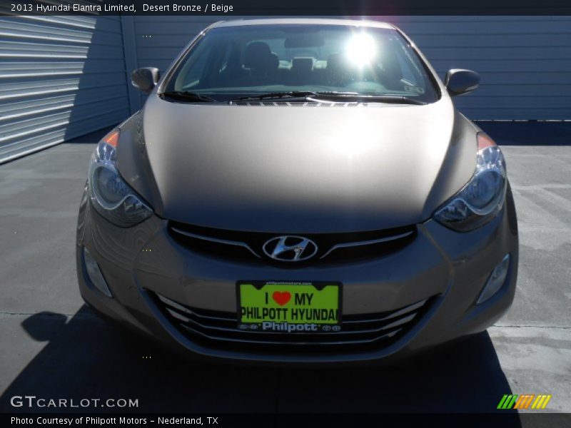 Desert Bronze / Beige 2013 Hyundai Elantra Limited