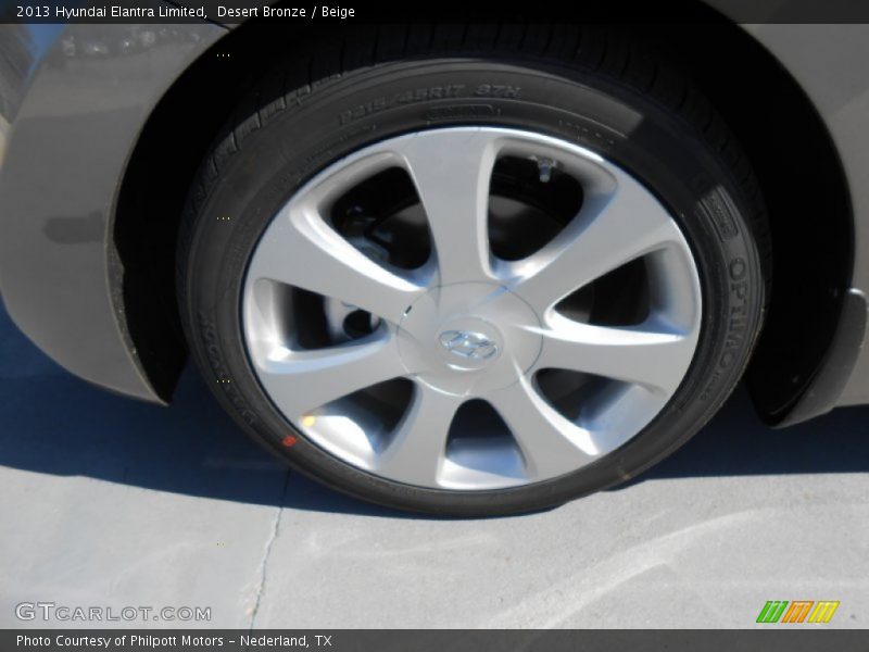 Desert Bronze / Beige 2013 Hyundai Elantra Limited