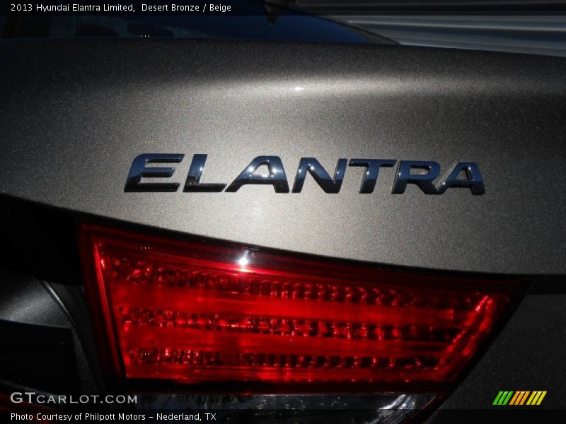 Desert Bronze / Beige 2013 Hyundai Elantra Limited