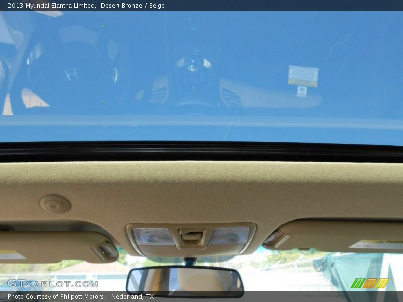 Desert Bronze / Beige 2013 Hyundai Elantra Limited