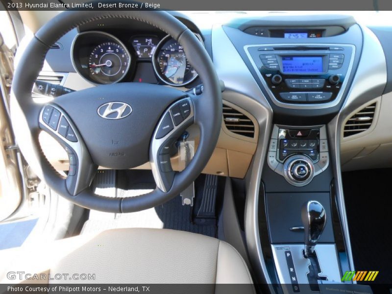 Desert Bronze / Beige 2013 Hyundai Elantra Limited