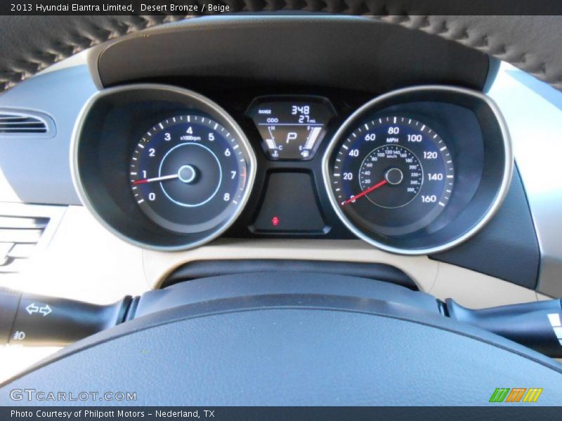 Desert Bronze / Beige 2013 Hyundai Elantra Limited