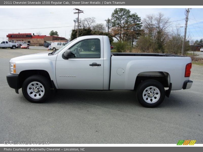 Sheer Silver Metallic / Dark Titanium 2011 Chevrolet Silverado 1500 Regular Cab