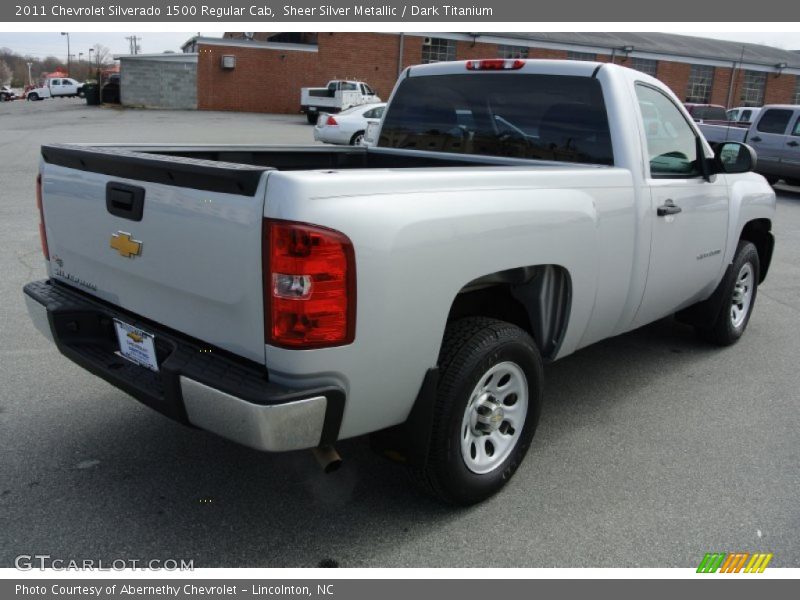 Sheer Silver Metallic / Dark Titanium 2011 Chevrolet Silverado 1500 Regular Cab